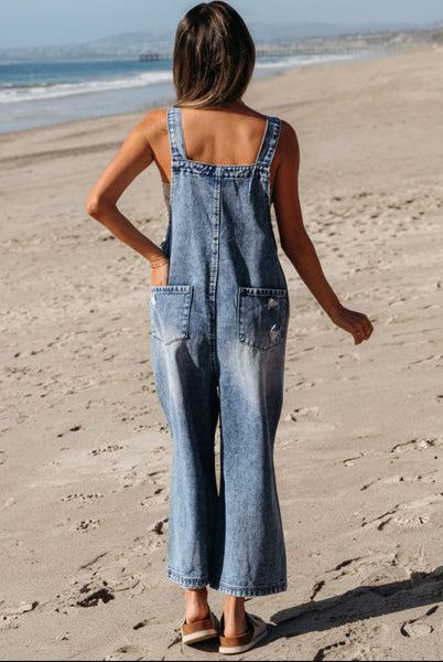 Stone Distressed Overall