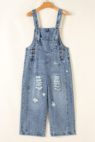 Stone Distressed Overall