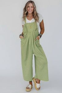 Green Gingham Wide Leg Overall – SummerSky Boutique