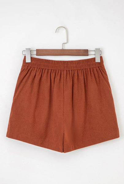 Clay Corduroy Scalloped Shorts