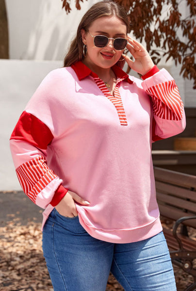 Candy Cane Patchwork Top
