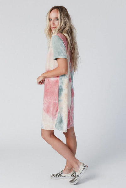 Tie Dye Oversized Tee Dress