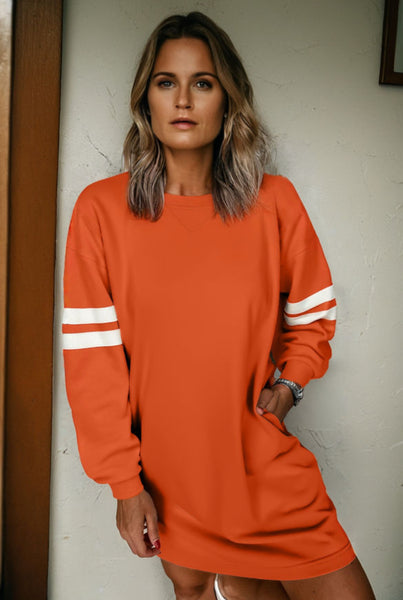 Orange or Red Varsity Dress