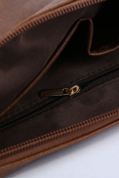 Vintage Leather Clutch