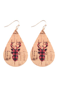 Teardrop Antler Earrings